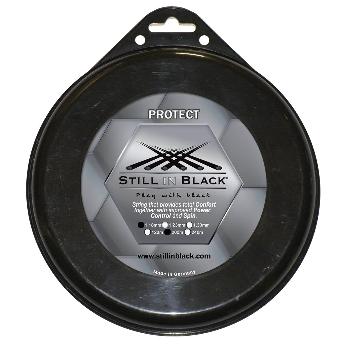 Bobine de cordage de tennis stillinblack protect 1 18mm gris