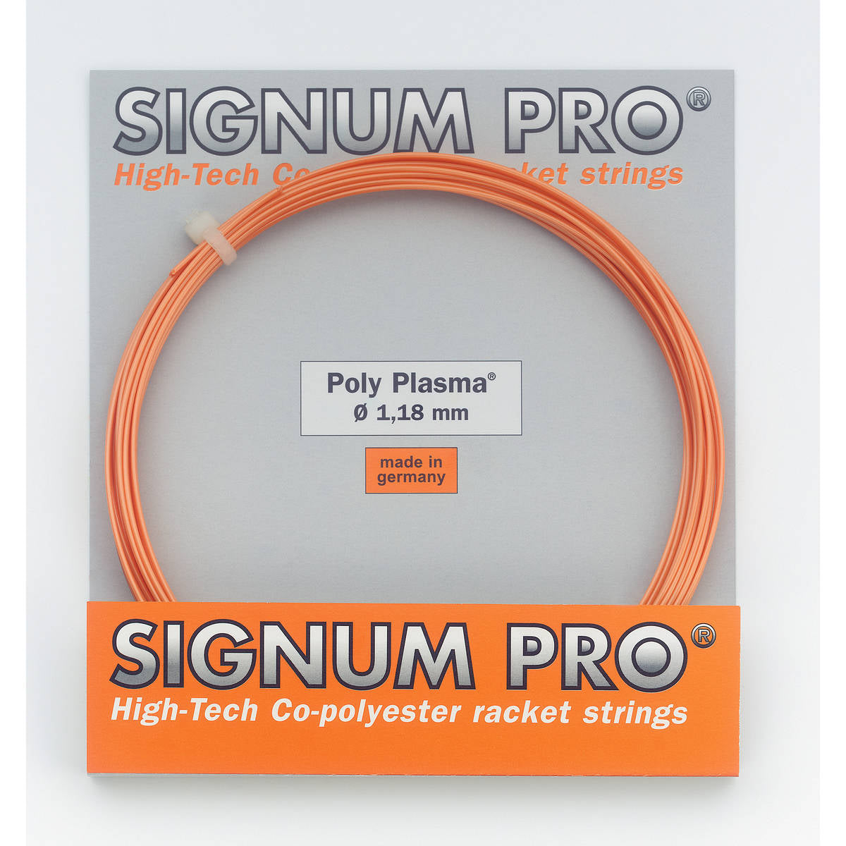 Cordage de tennis signum pro poly plasma 1 18mm orange