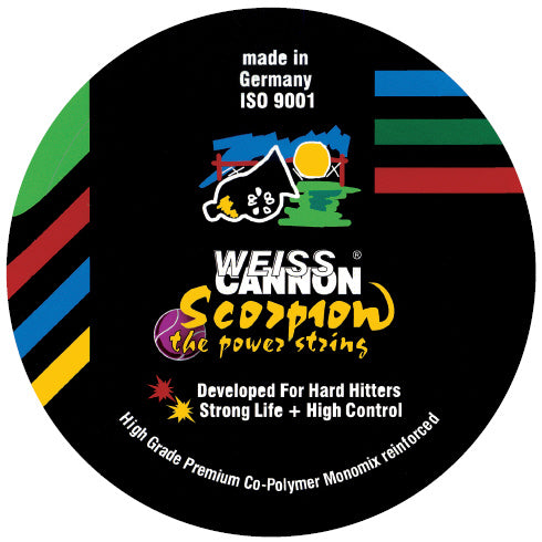 Cordage de tennis weiss cannon scorpion 1 information