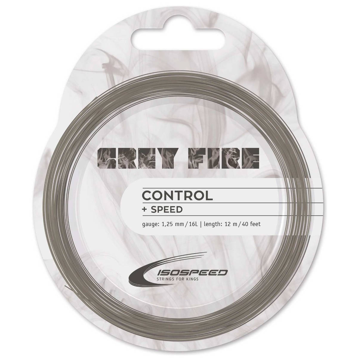 Cordage de tennis isospeed grey fire 1 25mm