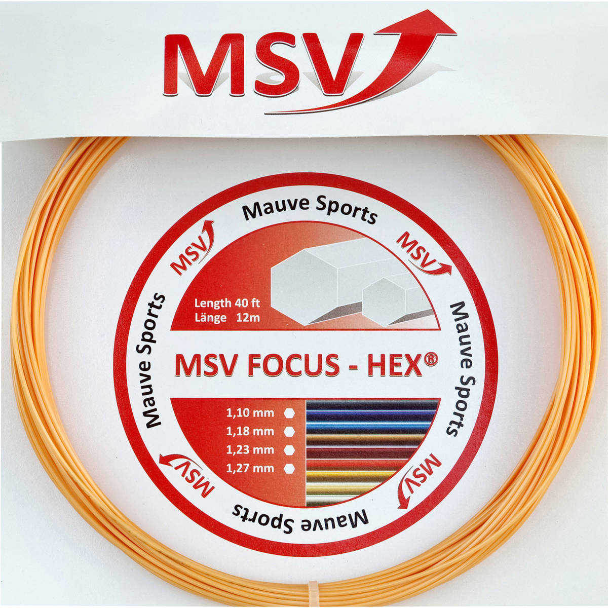 Cordage de tennis msv focus hex dore