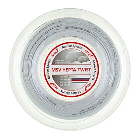 Bobine Cordage Tennis MSV Hepta Twist 200m 1,15mm blanc