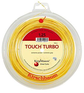 Bobine Cordage Kirschbaum Touch Turbo 110m 1,25mm jaune