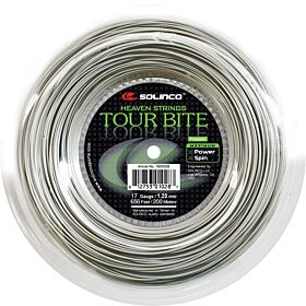 Bobine Cordage Tennis Solinco Tour Bite Soft jauge 1,20mm 200m argenté
