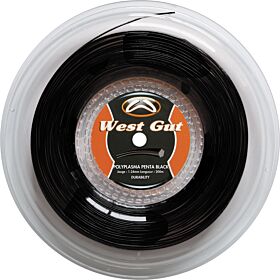 Bobine Cordage Tennis West Gut MT18 Poly Penta Plasma jauge 1,24mm 200m noir