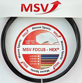 Cordage MSV Focus Hex jauge 1,23mm 12m noir