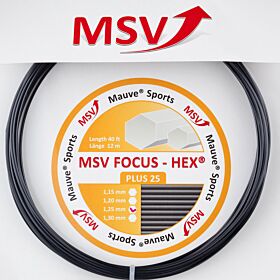 Cordage MSV Focus Hex Plus 25 jauge 1,25mm 12m noir