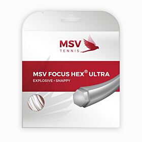 Cordage Tennis MSV Focus Hex Ultra 1,25mm Blanc