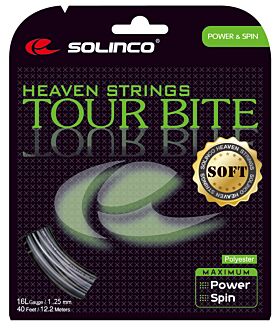 Cordage Tennis Solinco Tour Bite Soft jauge 1,25mm 12m argenté