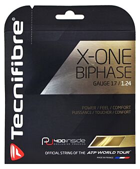 Cordage Tennis Tecnifibre X-One biphase jauge 1,24mm 12m naturel