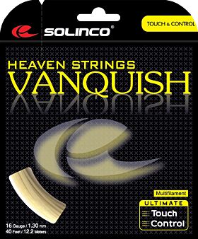 Cordage Tennis Solinco Vanquish jauge 1,30mm 12m naturel