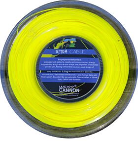 Bobine Cordage Tennis WeissCannon Ultra Cable jauge 1,23mm 200m jaune fluo